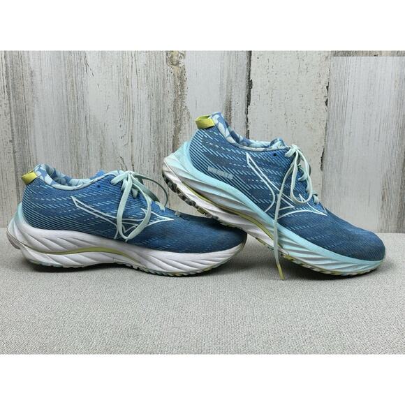 Mizuno Women’s ROXY Wave Rider 26 411386 AZ00 Blue Running Shoes Sneakers Sz 7 - Picture 8 of 16